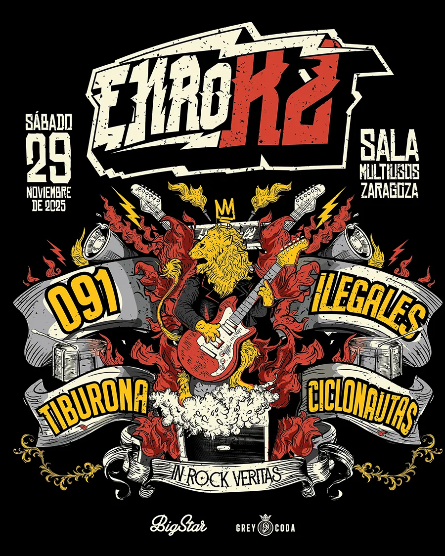 festival rock zaragoza enrok2 cartel